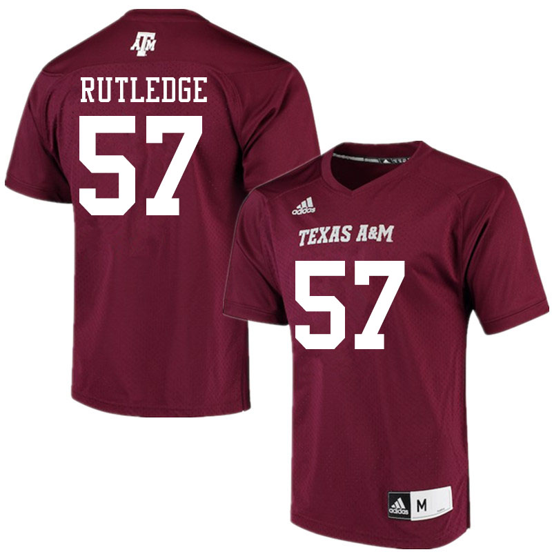 Men #57 McCrae Rutledge Texas A&M Aggies College Football Jerseys Sale-Maroon Alumni Player